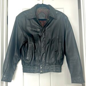 Vintage Black Leather Jacket